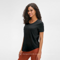 Quick Dry Sports T-Shirts Flowy Tops Yoga Loose Fit Running Shirts Blank T Shirt Women